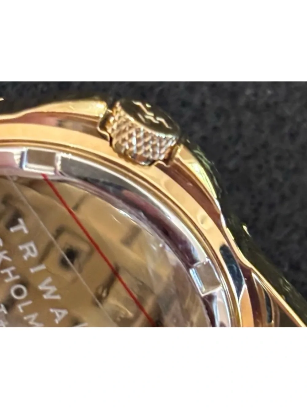 NWOT** Anthropologie TRIWA Skala Unisex Watch In. Champagne Gold **Needs Battery